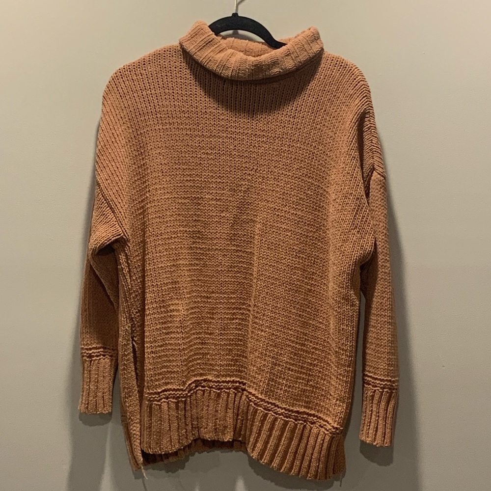 Oversized Knit Turtleneck Sweater